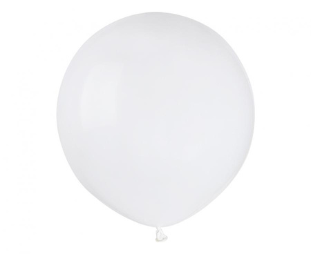 Balony G150 pastel 19" - białe 01/ 50 szt. KK