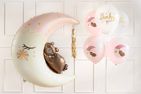 Balony 30 cm, Baby girl, mix (1 op. / 6 szt.)