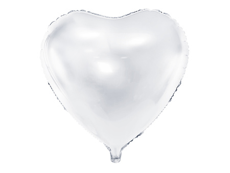 Balon foliowy Serce biały 45 cm