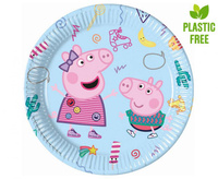 #PT23 Talerzyki papierowe Peppa Pig (Hasbro), next generation, 23 cm, 8 szt. (plastic-free)