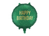 Balon foliowy pastylka Happy Birthday ciemnozielony 35 x 35 cm