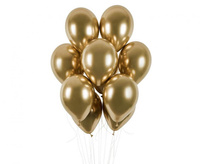 Balon lateksowy Shiny złoty 33 cm