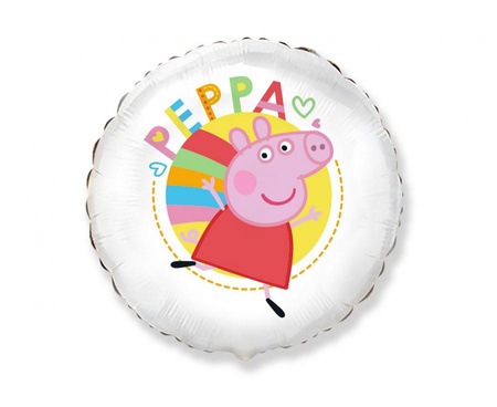 #FX18 Balon foliowy 18" FX - Peppa White (opak. papierowe)
