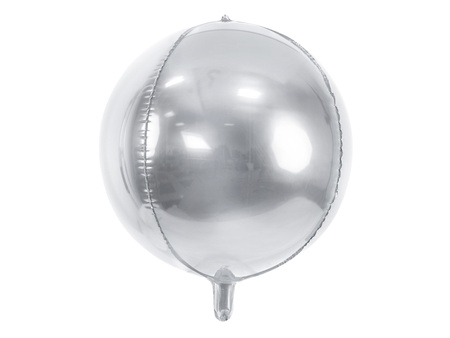 Balon foliowy Kula srebrny 40 cm