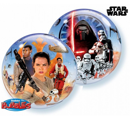 Balon foliowy 22" QL Bubble Poj. "Star Wars The Force Awakens" ST ASORT