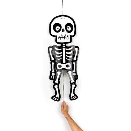 Wiszący szkielet Halloween 85cm 1 szt. DIY