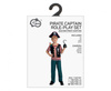 #STDZ Zestaw dla dzieci Pirat Kapitan ( bluzka, spodnie, kapelusz, papuga), rozm. 130/140 cm