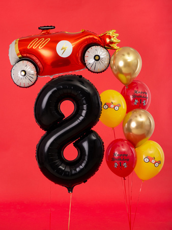 Balon foliowy Cyfra 8 czarny 86 cm