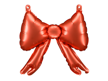 Balon foliowy do girland Kokardy czerwony 25,5 x 25 cm 5 szt.
