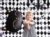 Balon foliowy Kotek czarny 48 x 36 cm