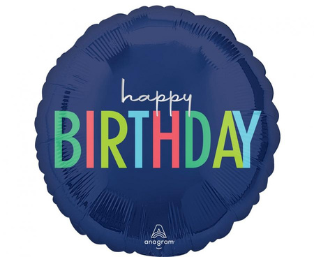 Balon foliowy Modern Birthday 45 cm