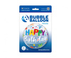 Balon Bubble Birthday Brilliant Stars przezroczysty 55 cm