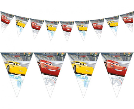 Banner "Cars 3", flagi