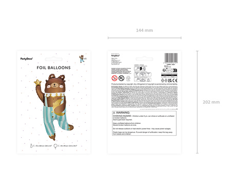 Balon foliowy Miś 72 x 104 cm