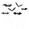 Toppery na tort Halloween Nietoperze DIY 6 szt.