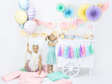 Balon foliowy Cukierek jasny liliowy lawendowy 35 cm