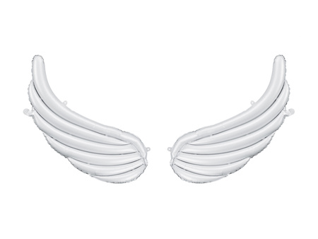 Balony foliowe do girland Skrzydła białe 104 x 60 cm 2 szt.