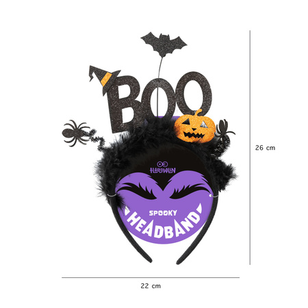 Opaska Halloween Boo Dynia 26x22cm
