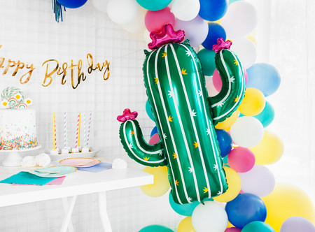 Baner Happy Birthday złoty 16,5 x 62 cm
