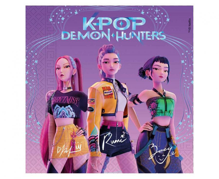 Serwetki papierowe K-Pop Demon Hunters 33 x 33 20 szt.