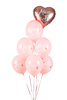 Balony lateksowe Baby Shower Mom to Be Pale Pastel różowe 30 cm 6 szt.