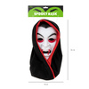 Maska Halloween Wampir z kapturem