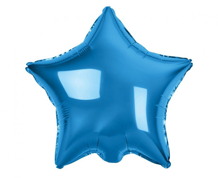 Balon foliowy Gwiazda niebieski 50 cm