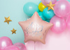 Balon foliowy Happy Birthday jasny pudrowy róż 40 cm