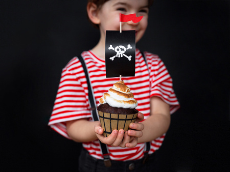 Zestaw do muffinek Piraci 6 szt.