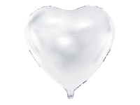 Balon foliowy Serce biały 45 cm