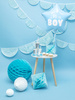 Balon foliowy Gwiazdka - It's a boy, 48cm, jasny niebieski