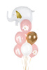 Balony 30 cm, Roczek, Baby pink (1 op. / 6 szt.)