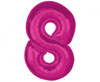 Balon foliowy Smart Cyfra 8 fuksja 92 cm