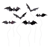 Toppery na tort Nietoperze DIY Halloween 6 szt.