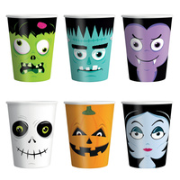 Kubki Halloween Monsters 9cm 6szt.
