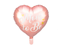 Balon foliowy Baby Shower Mom to Be różowy 35 cm