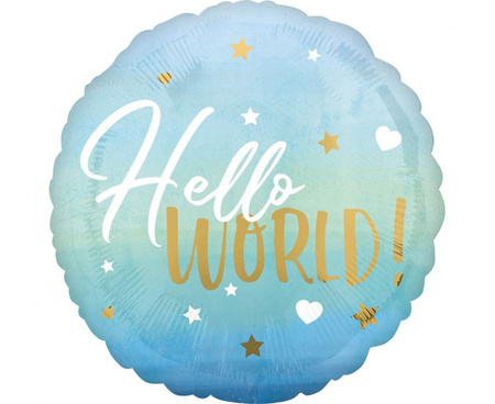 Balon foliowy 18" CIR - Baby Boy, niebieski