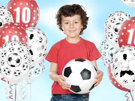 Balony lateksowe Piłka nożna 30 cm 6 szt.