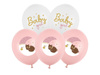 Balony lateksowe Baby Shower Baby Girl różowe 30 cm 6 szt.