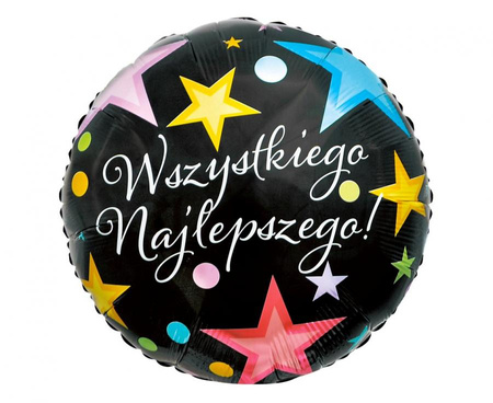 Balon foliowy Wszystkiego Najlepszego, 18" AA