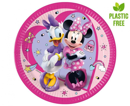 #PT23 Talerzyki papierowe Minnie Junior, next generation, 23cm, 8 szt. (plastic-free)