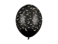 Balon lateksowy Nietoperze Pastel Halloween czarny 30 cm