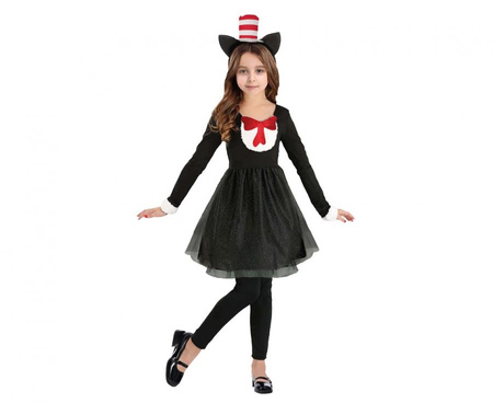 #STDZ Zestaw dla dzieci Kotek dziewczynka (opaska, sukienka, spodnie), rozm. 130/140 cm