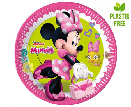 #PT23 Talerzyki pap. Minnie Happy Helpers, next generation, 23 cm, 8 szt. (plastic-free)