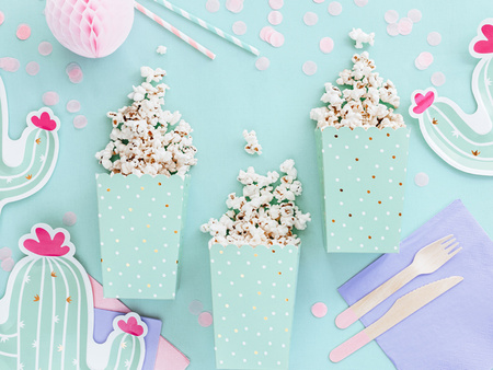 Pudełka na popcorn 7 x 7 x 12,5 cm 6 szt.