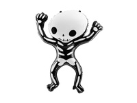 Balon foliowy Szkielet Halloween czarny 84 x 100 cm