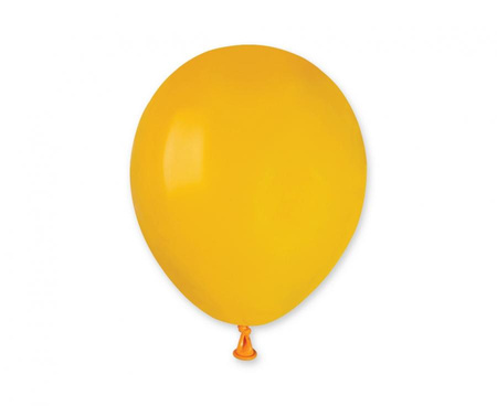 Balony A50 pastel 5" - ciemnożółte 03/