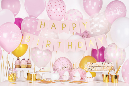 Balony 30cm, Chmurki, Crystal Clear