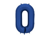 Balon foliowy Cyfra 0 granatowy 86 cm