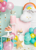 Topper na tort Happy Birthday złoty 22,5 cm